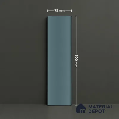 Subway Wall Tile TL 04962 F Reflectos Aries Azul 12 x 3 inch Ceramic Glossy Finish - 6.5 mm | Suitable for Highlighter Walls, Foyer, Bathroom, Kitchen Wall & Backsplashes (Sample)