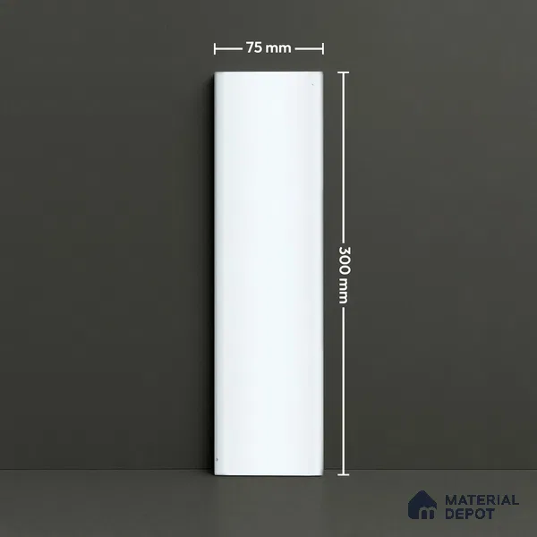 Subway Wall Tile TL 04962 G Reflectos Versilia White 12 x 3 inch Ceramic Glossy Finish - 6.5 mm | Suitable for Highlighter Walls, Foyer, Bathroom, Kitchen Wall & Backsplashes (Sample)
