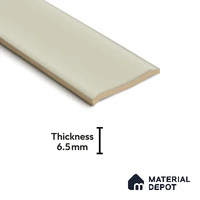 Subway Wall Tile TL 04962 Reflectos Olive Grigio 12 x 3 inch Ceramic Glossy Finish - 6.5 mm | Suitable for Highlighter Walls, Foyer, Bathroom, Kitchen Wall & Backsplashes
