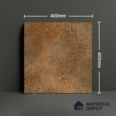 Parking Floor Tile TL 07566 Bronzed Earth | 16 x 16 inch | Anti Skid Matte Finish Heavy Duty Vitrified Tile - 12 mm | Suitable For High Traffic Areas, Bathroom, Balcony | Pattern Alignment May Vary | 2-3 mm Spacer is Mandatory