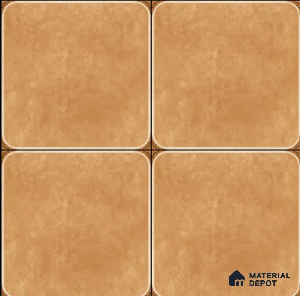 Budget Friendly Plain Look Value for Money Parking Brown Floor Tile 16 x 16 inch | TL 00600 | Vitrified Matte Finish Tile - 12 mm | Suitable For Parking, Bathroom, Balcony & Terrace | Pattern Alignment May Vary | 2-3 mm Spacer is Mandatory