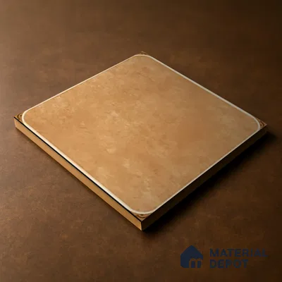 Budget Friendly Plain Look Value for Money Parking Brown Floor Tile 16 x 16 inch | TL 00600 | Vitrified Matte Finish Tile - 12 mm | Suitable For Parking, Bathroom, Balcony & Terrace | Pattern Alignment May Vary | 2-3 mm Spacer is Mandatory
