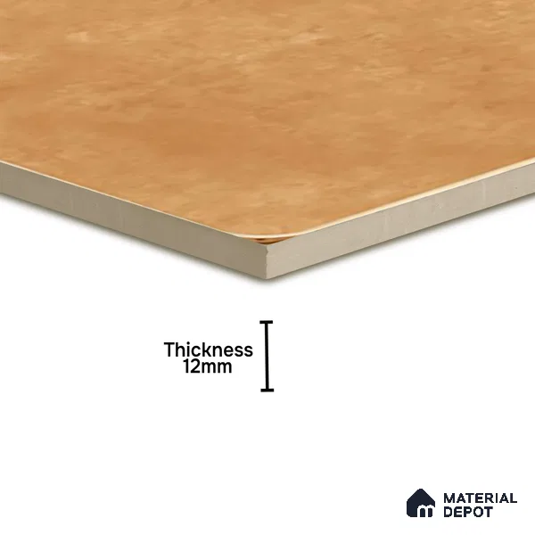 Budget Friendly Plain Look Value for Money Parking Brown Floor Tile 16 x 16 inch | TL 00600 | Vitrified Matte Finish Tile - 12 mm | Suitable For Parking, Bathroom, Balcony & Terrace | Pattern Alignment May Vary | 2-3 mm Spacer is Mandatory