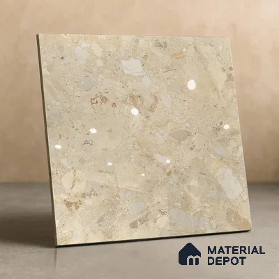 TL 02927 Brown 2 ft x 2 ft Glossy Finish Vitrified Floor & Wall Tile - 9.5 mm