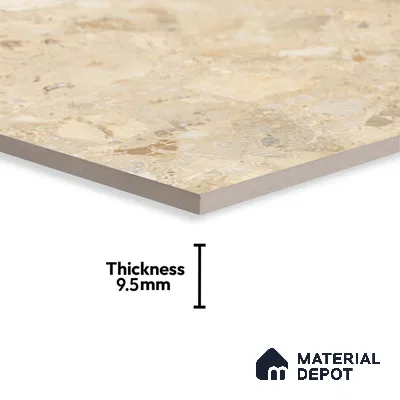 TL 02927 Brown 2 ft x 2 ft Glossy Finish Vitrified Floor & Wall Tile - 9.5 mm