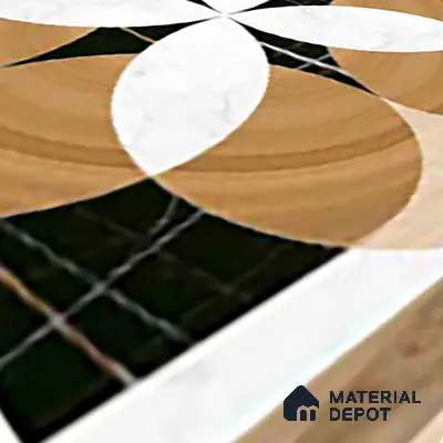 TL 00447 Brown 2 ft x 2 ft Matte Finish Digital Porcelain Floor & Wall Tile - 9.5 mm | Please Expect a Slight Variation of Pattern