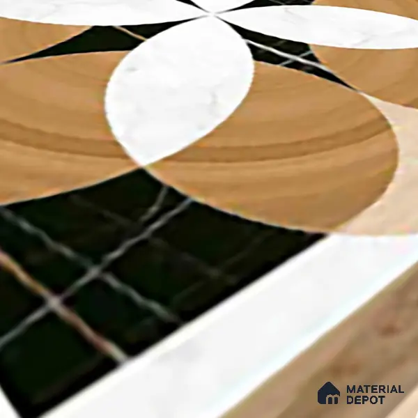 TL 00447 Brown 2 ft x 2 ft Matte Finish Digital Porcelain Floor & Wall Tile - 9.5 mm | Please Expect a Slight Variation of Pattern