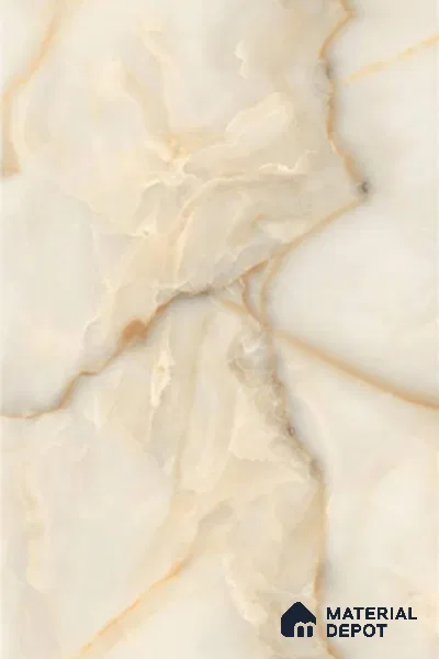 TL 00353 Brown 6 ft x 4 ft Glossy Finish Endless Vitrified Wall & Floor Tile - 9 mm | Adhesive and Spacers Must be Used During Installation