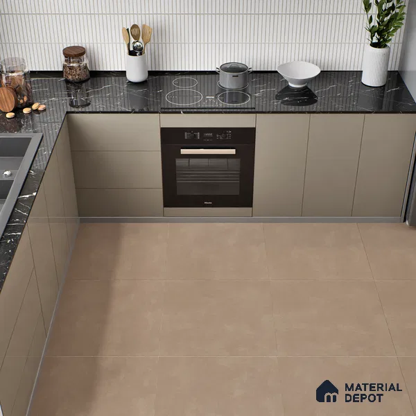 TL 00565 Brown Beaver 2 ft x 2 ft Matte Finish Digital Porcelain Floor & Wall Tile - 9.5 mm