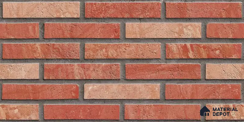 Brick Wall Tile TL 06580 B Manhattan Azul-1 2 ft x 1 ft Ceramic Matte Finish - 9 mm | Suitable for Balcony, Foyer, Elevation, Courtyard