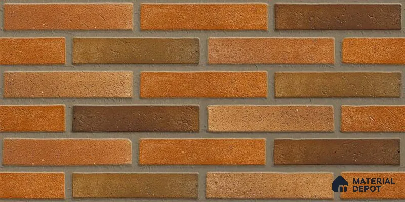 Brick Wall Tile TL 06580 Manhattan Perla 2 ft x 1 ft Ceramic Matte Finish - 9 mm | Suitable for Courtyard, Stair Lobby wall, Balcony, Elevation (Sample)