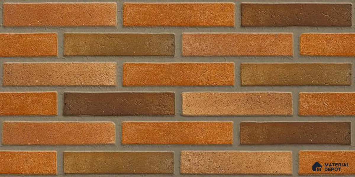 Brick Wall Tile TL 06580 Manhattan Perla 2 ft x 1 ft Ceramic Matte Finish - 9 mm | Suitable for Courtyard, Stair Lobby wall, Balcony, Elevation (Sample)