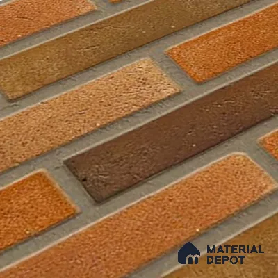 Brick Wall Tile TL 06580 Manhattan Perla 2 ft x 1 ft Ceramic Matte Finish - 9 mm | Suitable for Courtyard, Stair Lobby wall, Balcony, Elevation (Sample)