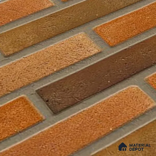 Brick Wall Tile TL 06580 Manhattan Perla 2 ft x 1 ft Ceramic Matte Finish - 9 mm | Suitable for Courtyard, Stair Lobby wall, Balcony, Elevation (Sample)