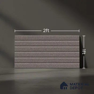 Highlighter Wall Tile TL 06483 B Coliseum Griss Liner 2 ft x 1 ft Matte Finish Ceramic Tile - 8 mm | Suitable for Kitchen Backsplash, Bathroom & Basin Accent