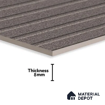Highlighter Wall Tile TL 06483 B Coliseum Griss Liner 2 ft x 1 ft Matte Finish Ceramic Tile - 8 mm | Suitable for Kitchen Backsplash, Bathroom & Basin Accent