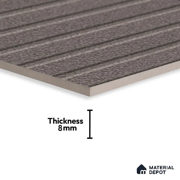Highlighter Wall Tile TL 06483 B Coliseum Griss Liner 2 ft x 1 ft Matte Finish Ceramic Tile - 8 mm | Suitable for Kitchen Backsplash, Bathroom & Basin Accent