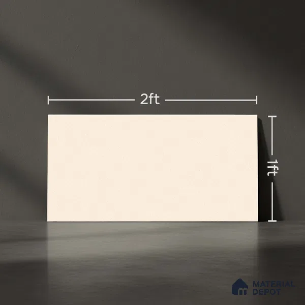 Plain Wall Tile TL 06483 D Coliseum Beige Liner 2 ft x 1 ft Matte Finish Ceramic Tile - 8 mm | Suitable For Kitchen & Bathroom