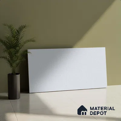 Stone Wall Tile TL 06483 E Coliseum Silver 2 ft x 1 ft Ceramic Matte Finish - 8 mm | Suitable for Living Room, Kitchen & Bathroom