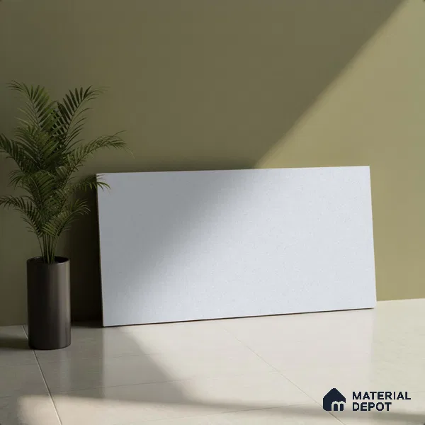 Stone Wall Tile TL 06483 E Coliseum Silver 2 ft x 1 ft Ceramic Matte Finish - 8 mm | Suitable for Living Room, Kitchen & Bathroom