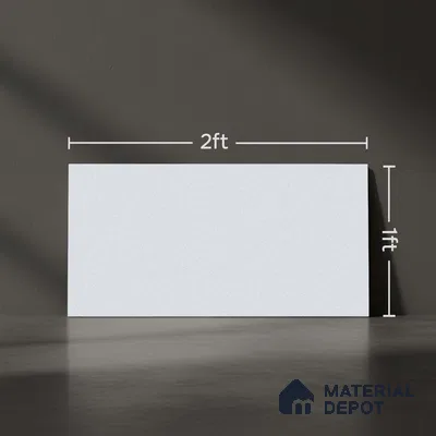 Stone Wall Tile TL 06483 E Coliseum Silver 2 ft x 1 ft Ceramic Matte Finish - 8 mm | Suitable for Living Room, Kitchen & Bathroom