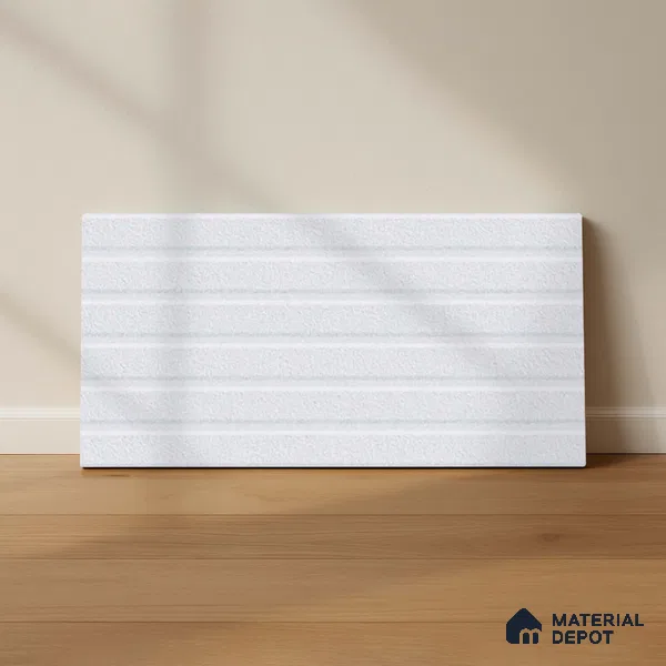 Highlighter Wall Tile TL 06483 F S Coliseum Silver Liner 2 ft x 1 ft Ceramic Matte Finish - 8 mm | Suitable for Living Room, Kitchen & Bathroom