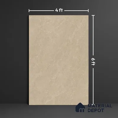 Marble Look Tile TL 08835 6 ft x 4 ft Glossy Finish Vitrified Tile - 9 mm | Adhesive and Spacers Must be Used During Installation
