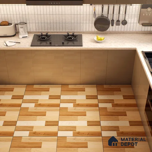 TL 00579 Brown Hazelnut 2 ft x 2 ft Matte Finish Digital Porcelain Floor & Wall Tile - 9.5 mm