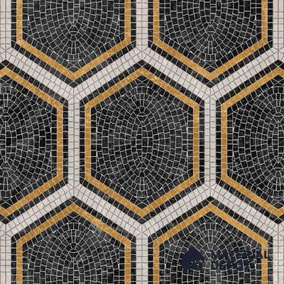 Hexagonal Floor & Wall Tile TL 06600 C  2 ft x 2 ft  Vitrified Matte Finish Tile - 9 mm | Ideal for Living Room, Bedroom, Bathroom