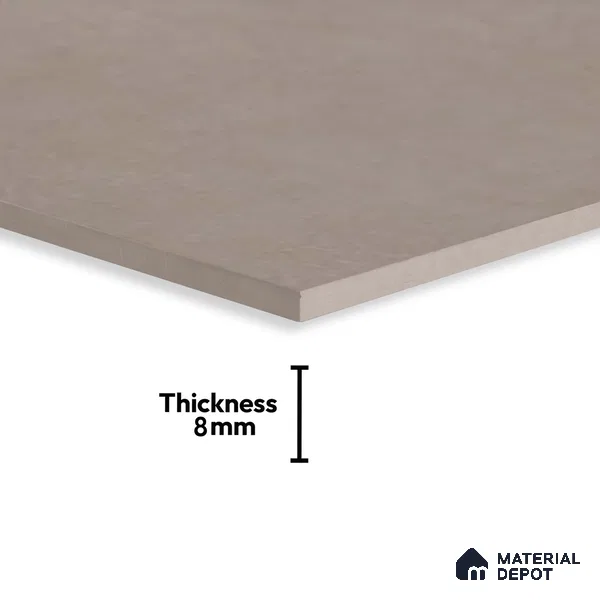 Plain Wall Tile TL 06530 C Berlin Griss 2 ft x 1 ft Ceramic Matte Finish - 8 mm | Suitable for Living Room, Kitchen & Bathroom