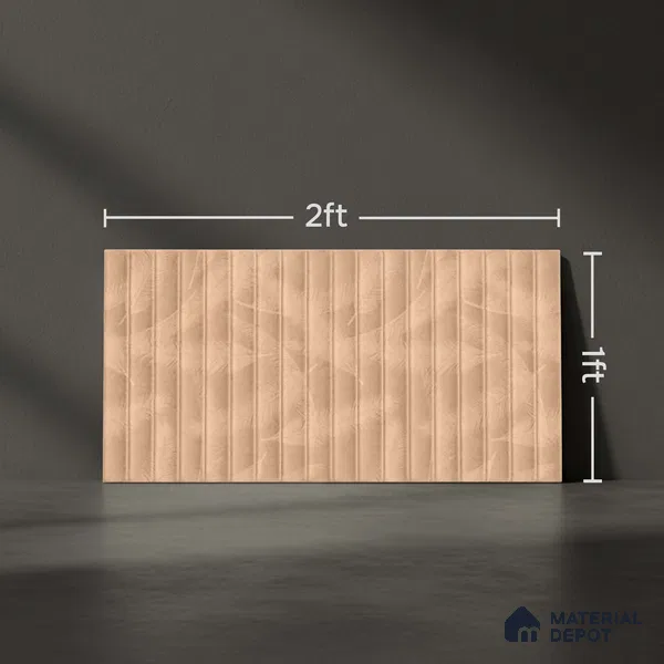 Highlighter Wall Tile TL 06530 E G Berlin Brown HL 02 2 ft x 1 ft Ceramic Matte Finish - 8 mm | Suitable for Living Room, Kitchen & Bathroom (Sample)