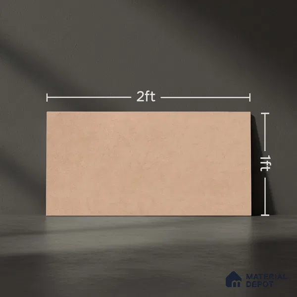 Plain Wall Tile TL 06530 F Berlin Brown 2 ft x 1 ft Ceramic Matte Finish - 8 mm | Suitable for Living Room, Kitchen & Bathroom (Sample)