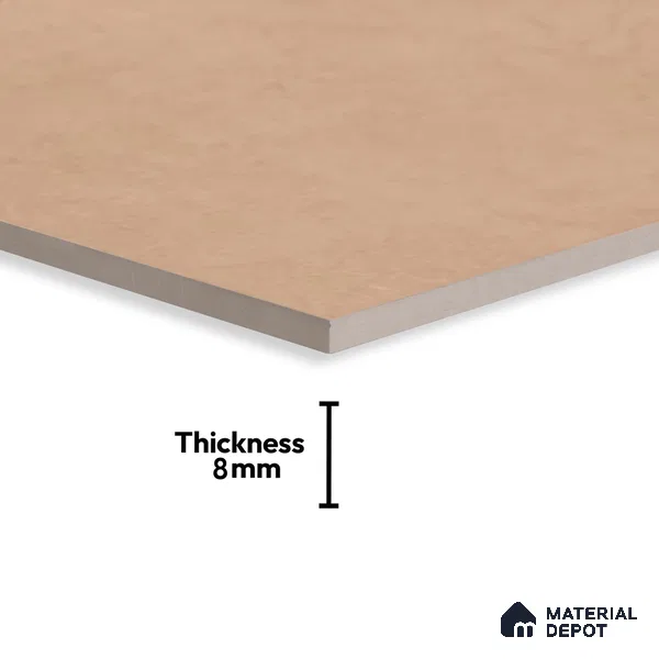 Plain Wall Tile TL 06530 F Berlin Brown 2 ft x 1 ft Ceramic Matte Finish - 8 mm | Suitable for Living Room, Kitchen & Bathroom (Sample)