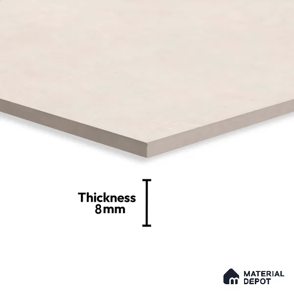 Plain Wall Tile TL 06530 I Berlin Blanco 2 ft x 1 ft Ceramic Matte Finish - 8 mm | Suitable for Living Room, Kitchen & Bathroom (Sample)