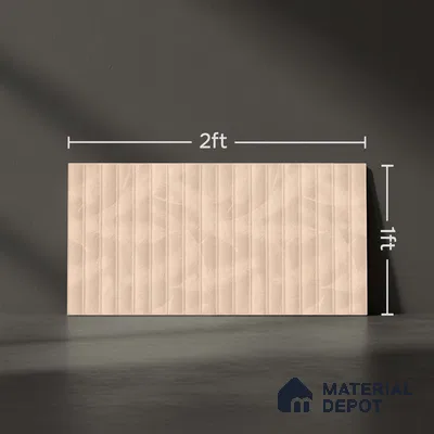 Highlighter Wall Tile TL 06530 K G Berlin Beige HL 02 2 ft x 1 ft Ceramic Matte Finish - 8 mm | Suitable for Living Room, Kitchen & Bathroom (Sample)