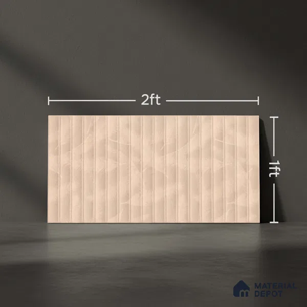 Highlighter Wall Tile TL 06530 K G Berlin Beige HL 02 2 ft x 1 ft Ceramic Matte Finish - 8 mm | Suitable for Living Room, Kitchen & Bathroom (Sample)