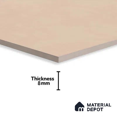 Plain Wall Tile TL 06530 L Berlin Beige 2 ft x 1 ft Ceramic Matte Finish - 8 mm | Suitable for Living Room, Kitchen & Bathroom (Sample)