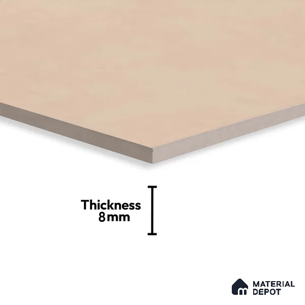 Plain Wall Tile TL 06530 L Berlin Beige 2 ft x 1 ft Ceramic Matte Finish - 8 mm | Suitable for Living Room, Kitchen & Bathroom (Sample)