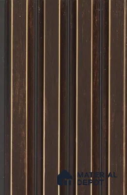Mahogany Brown Wooden Louver PN 02716 B 8 ft x 4.6 inch Charcoal Panel - 10 mm | Suitable for Feature Wall, TV Unit & Living Room | Width is Subjected to 5% Variation