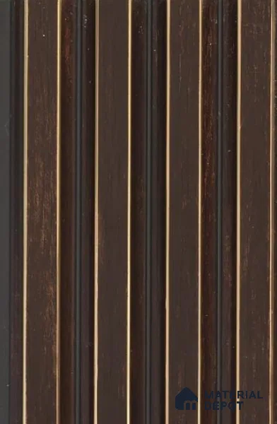Mahogany Brown Wooden Louver PN 02716 B 8 ft x 4.6 inch Charcoal Panel - 10 mm | Suitable for Feature Wall, TV Unit & Living Room | Width is Subjected to 5% Variation
