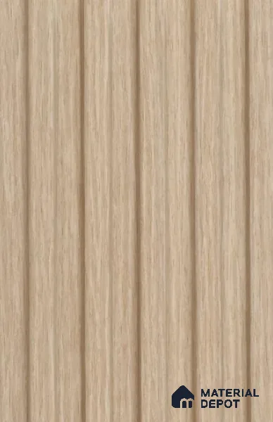 Wood Beige Wooden Louver PN 02717 C 8 ft x 4.6 inch Charcoal Panel - 10 mm | Suitable for Feature Wall, TV Unit & Living Room | Width is Subjected to 5% Variation