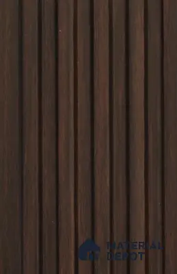 Espresso Brown Wooden Louver PN 02717 N 9.5 ft x 4.6 inch Charcoal Panel - 10 mm | Suitable for Feature Wall, TV Unit & Living Room | Width is Subjected to 5% Variation