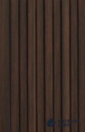 Espresso Brown Wooden Louver PN 02717 E 8 ft x 4.6 inch Charcoal Panel - 10 mm | Suitable for Feature Wall, TV Unit & Living Room | Width is Subjected to 5% Variation