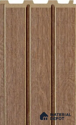 Rustic Oak Wooden Louver PN 02712 C 8 ft x 4.7 inch Charcoal Panel - 12 mm | Suitable for Feature Wall, TV Unit & Living Room | Width is Subjected to 5% Variation
