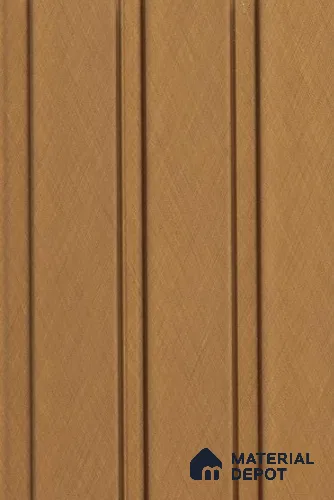 Caramel Brown Patterned Louver PN 02718 K 9.5 ft x 4.7 inch Charcoal Panel - 12 mm | Suitable for Feature Wall, TV Unit & Living Room | Width is Subjected to 5% Variation