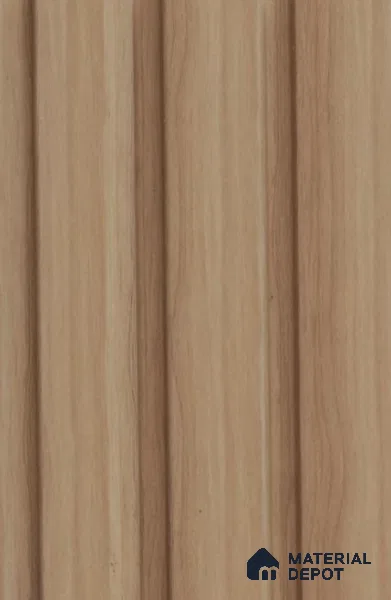Wood Brown Wooden Louver PN 02718 C 8 ft x 4.7 inch Charcoal Panel - 12 mm | Suitable for Feature Wall, TV Unit & Living Room | Width is Subjected to 5% Variation