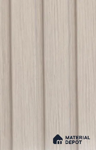 Whitewashed Wooden Louver PN 02718 H 8 ft x 4.7 inch Charcoal Panel - 12 mm | Suitable for Feature Wall, TV Unit & Living Room | Width is Subjected to 5% Variation