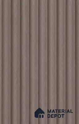 Taupe Grey Plain Colour Louver PN 02719 J 9.5 ft x 4.7 inch Charcoal Panel - 12 mm | Suitable for Feature Wall, TV Unit & Living Room | Width is Subjected to 5% Variation