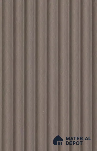 Taupe Grey Plain Colour Louver PN 02719 B 8 ft x 4.7 inch Charcoal Panel - 12 mm | Suitable for Feature Wall, TV Unit & Living Room | Width is Subjected to 5% Variation