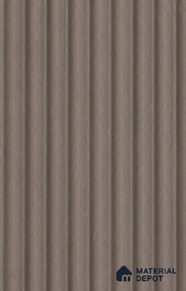Taupe Grey Plain Colour Louver PN 02719 J 9.5 ft x 4.7 inch Charcoal Panel - 12 mm | Suitable for Feature Wall, TV Unit & Living Room | Width is Subjected to 5% Variation